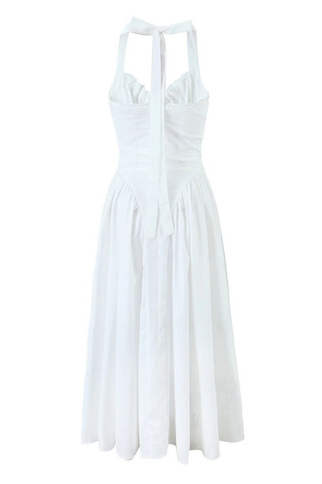 Halter Neck Sexy Backless Midi Dress