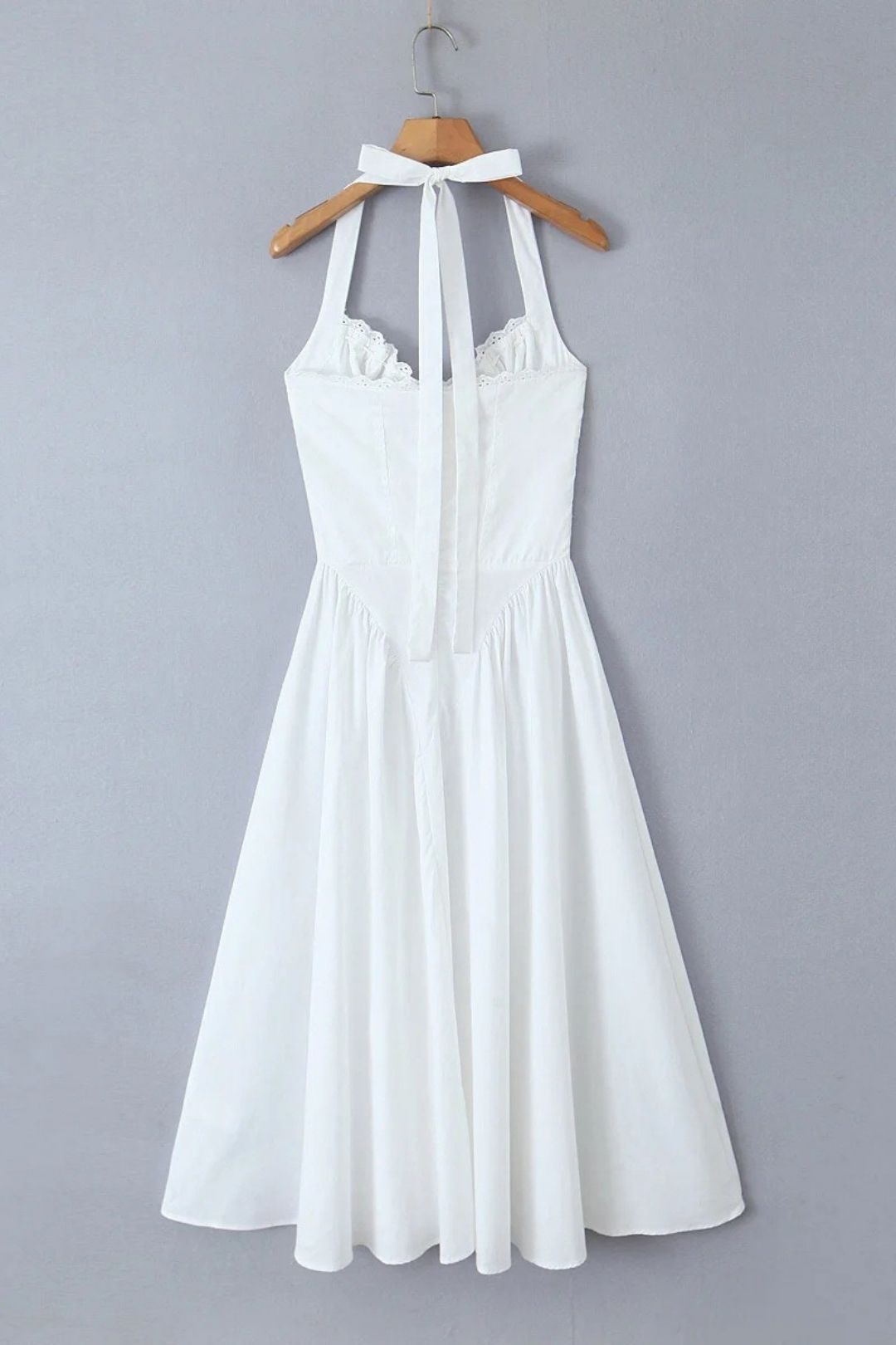 Halter Neck Sexy Backless Midi Dress