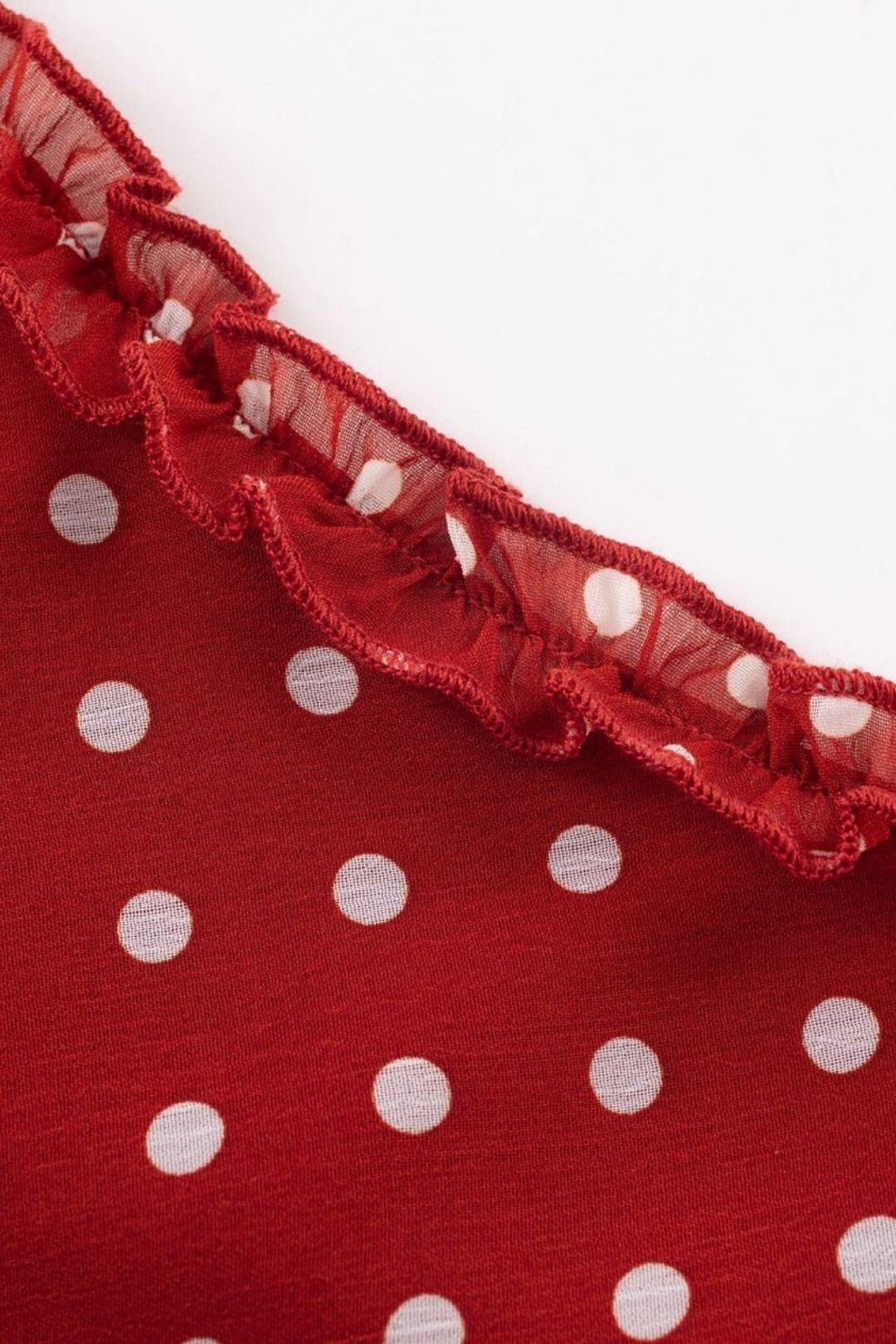 Backless Mid-length Sweet Polka Dot Print Suspender Dress