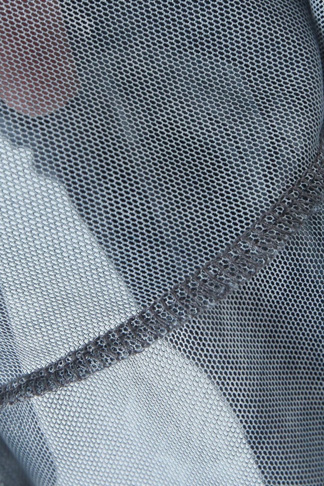 Retro Printed Mesh Ultra-Short Dress