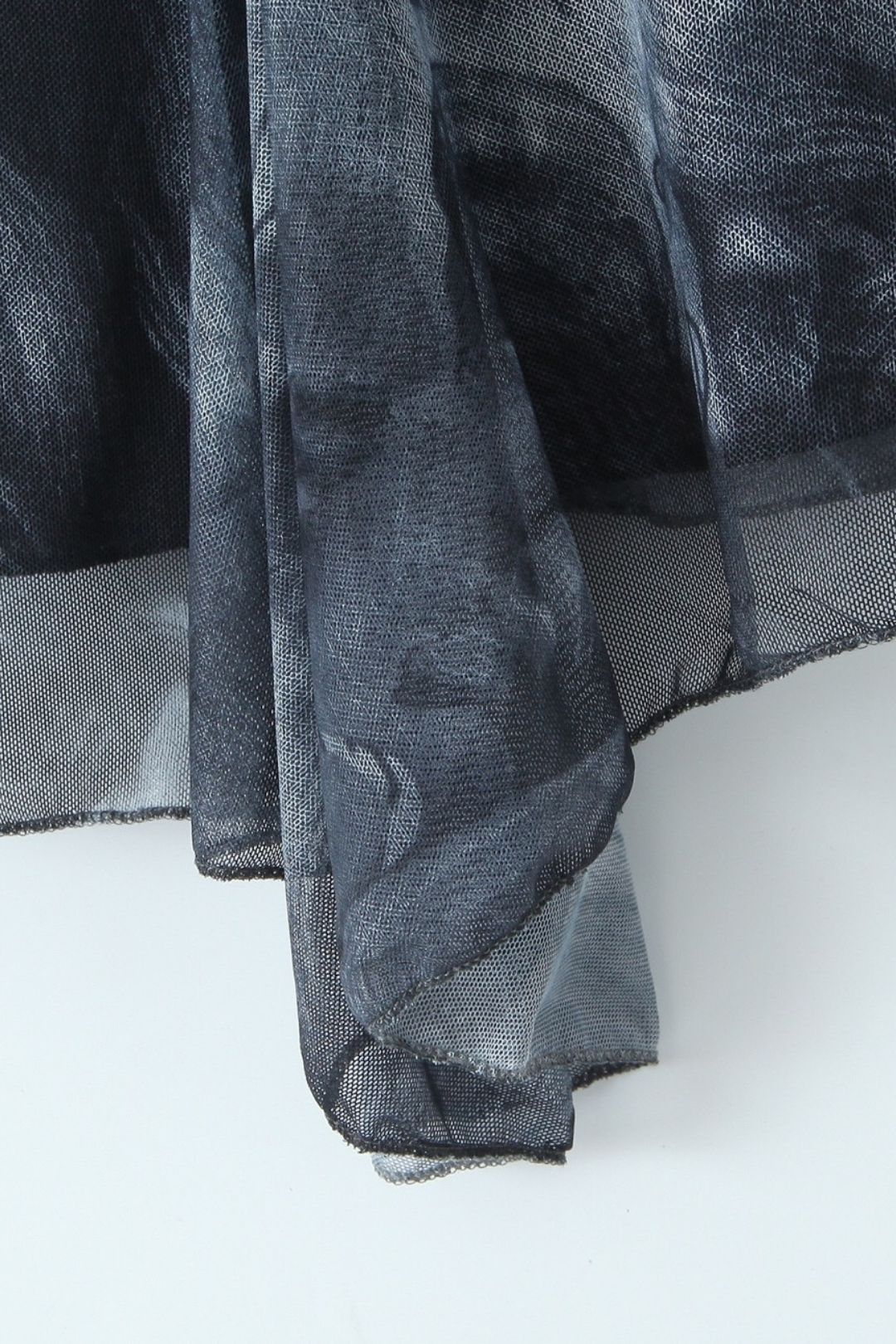 Retro Printed Mesh Ultra-Short Dress