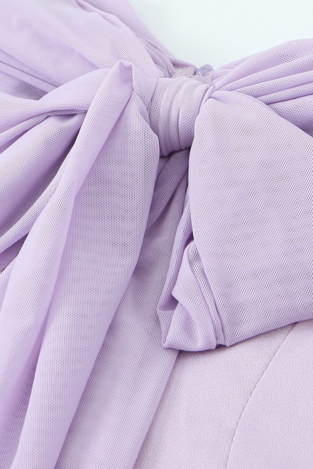 One Shoulder Mesh Tube Top Dress