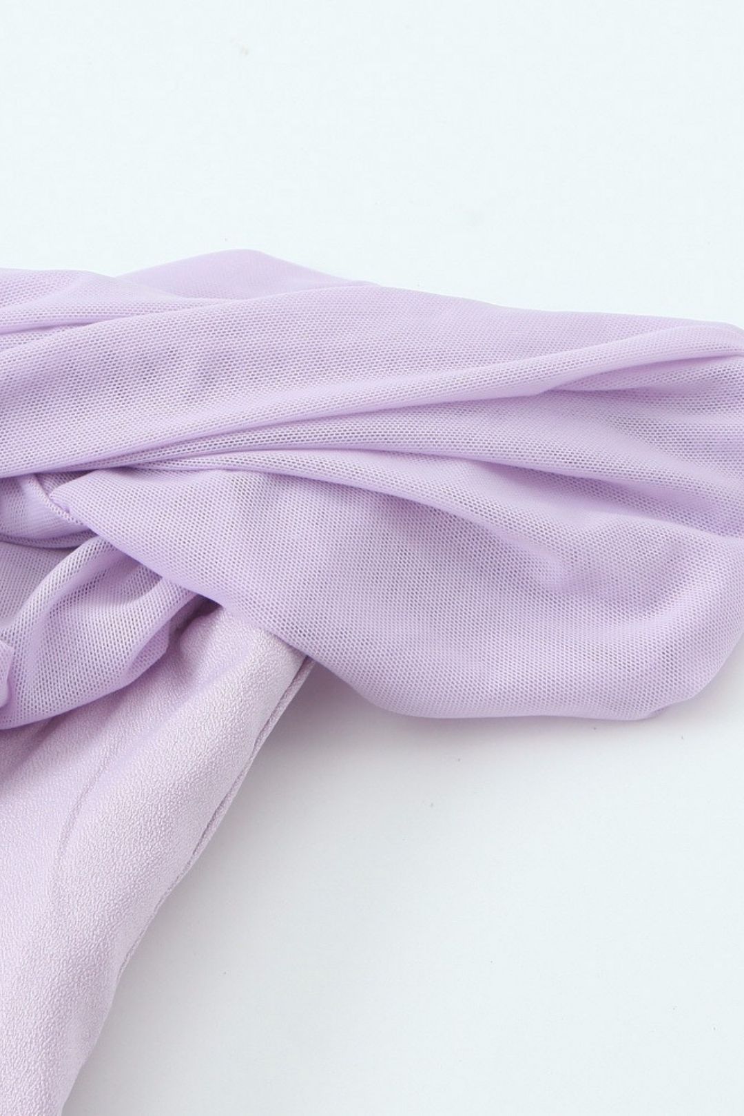 One Shoulder Mesh Tube Top Dress