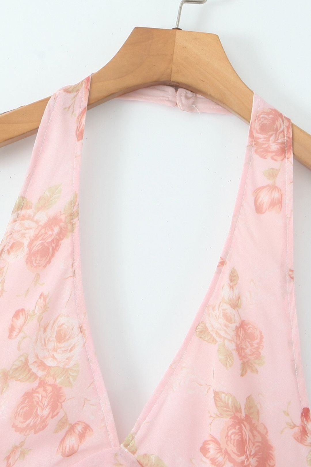 Ins Style Sexy Slim Halter Neck Mid-length Dress