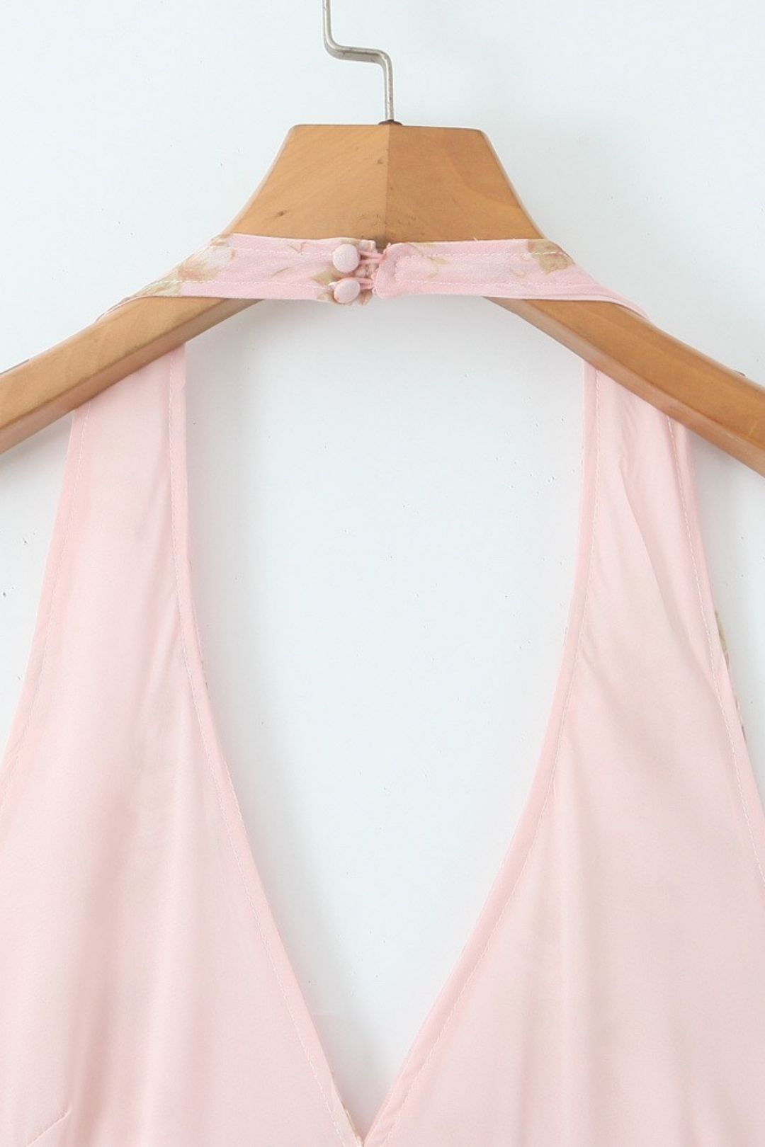 Ins Style Sexy Slim Halter Neck Mid-length Dress