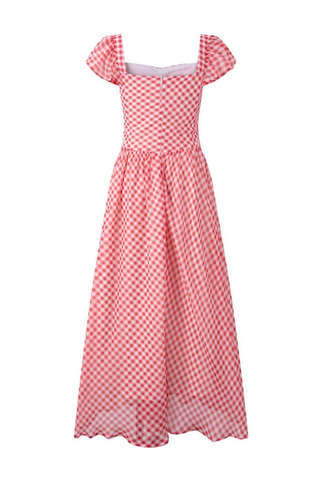 Plaid Yarn-dyed Chic Sleeve Dress