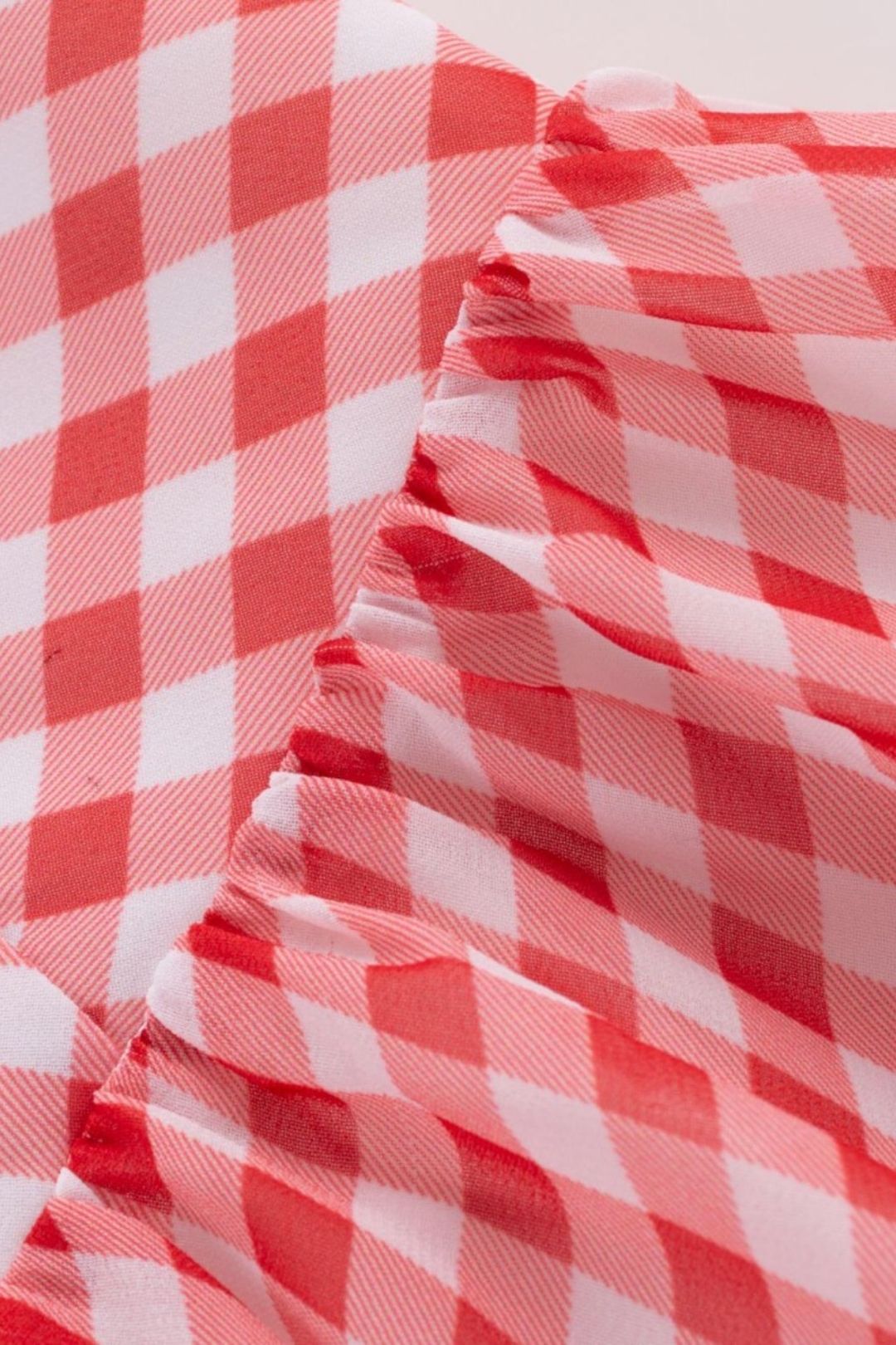 Plaid Yarn-dyed Chic Sleeve Dress