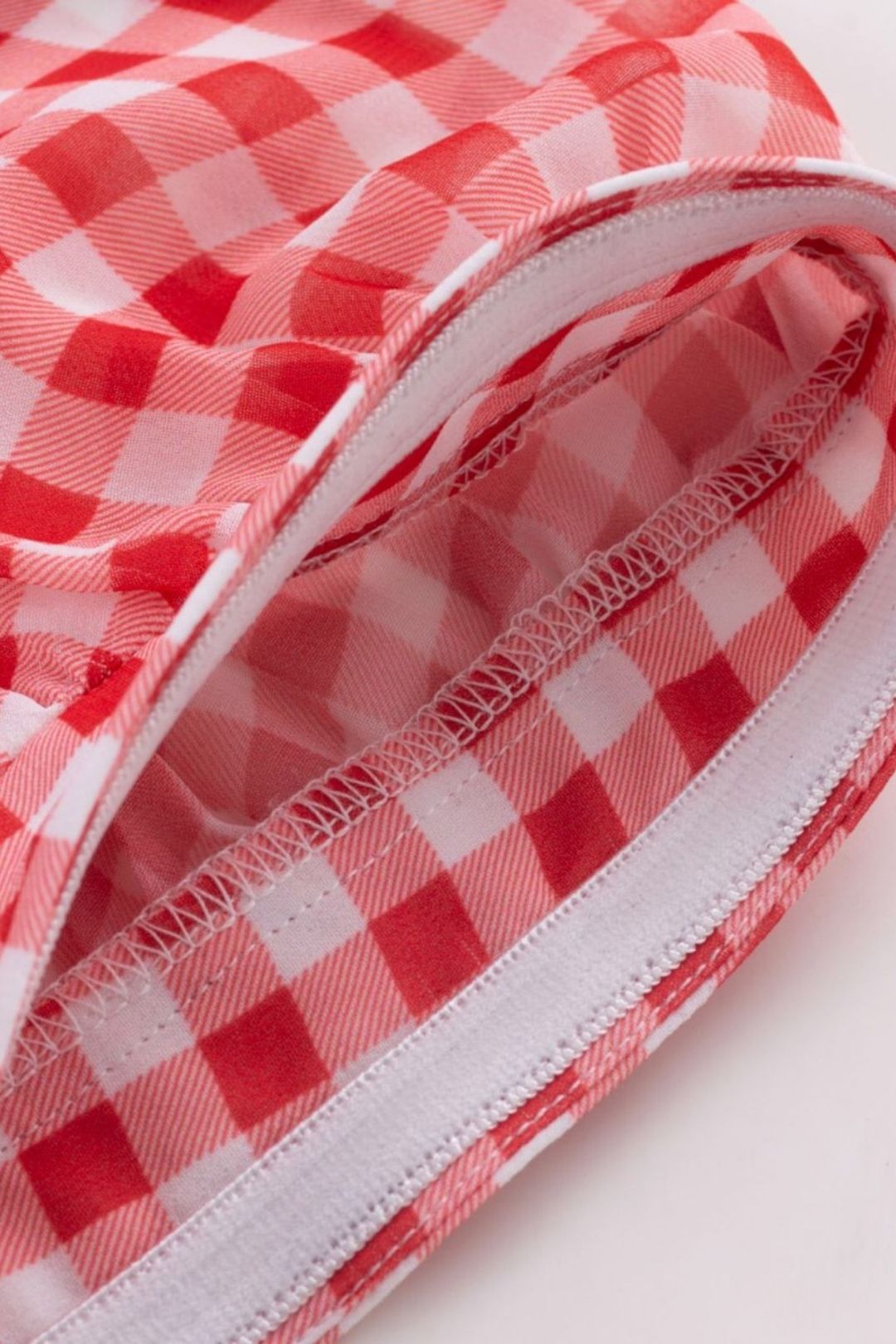 Plaid Yarn-dyed Chic Sleeve Dress