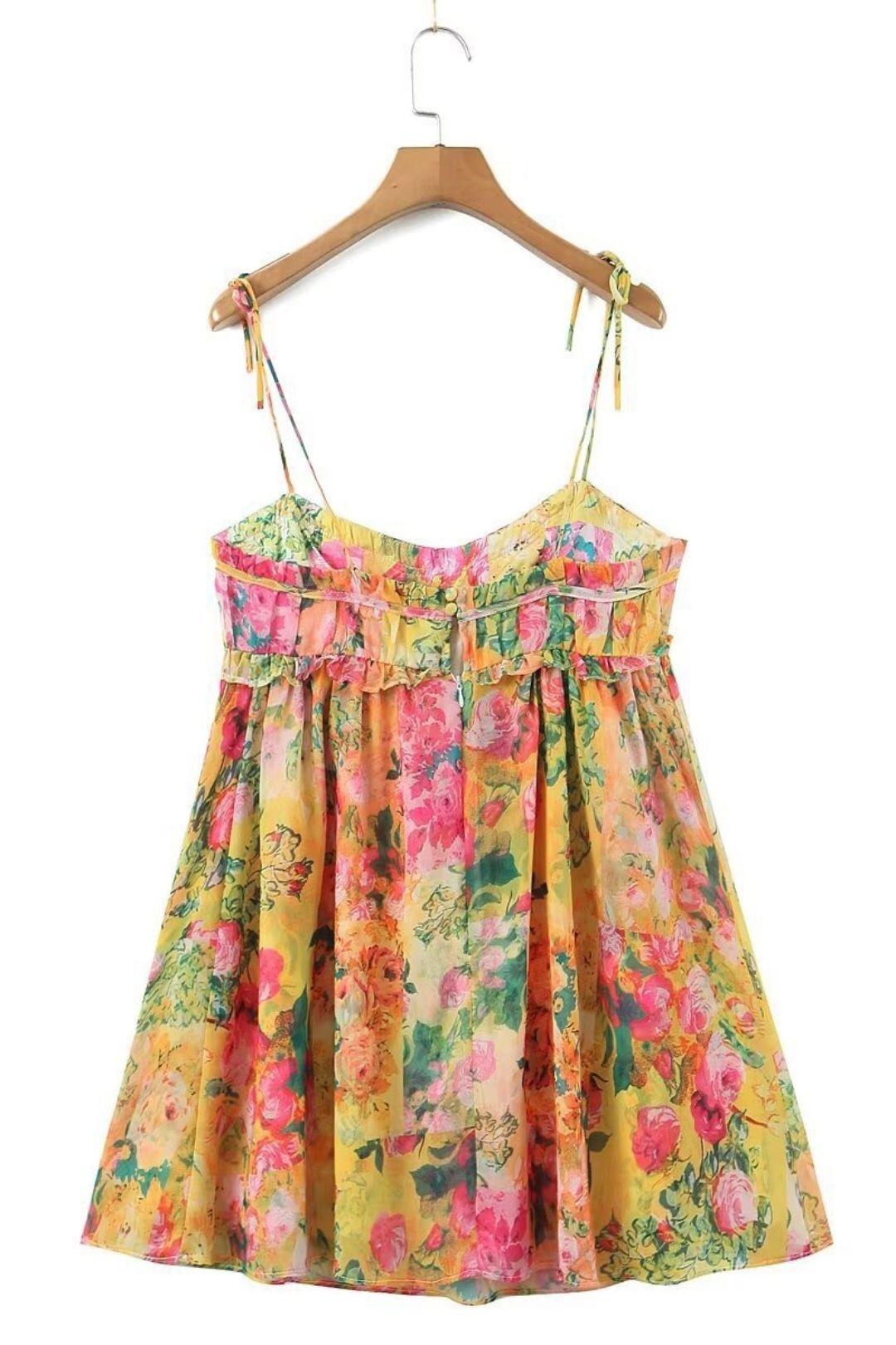 French Girls Ruffle Mini Dress