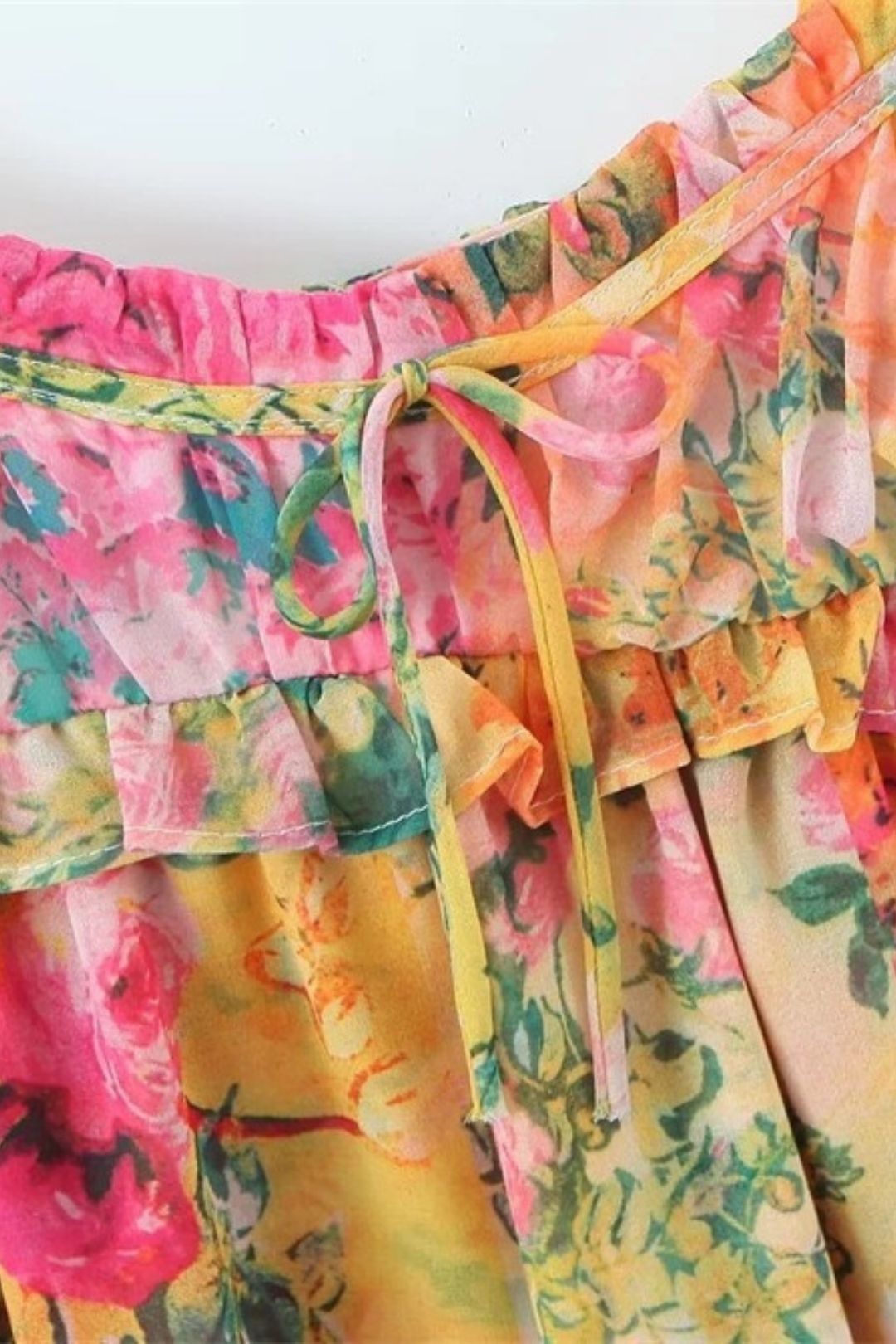 French Girls Ruffle Mini Dress