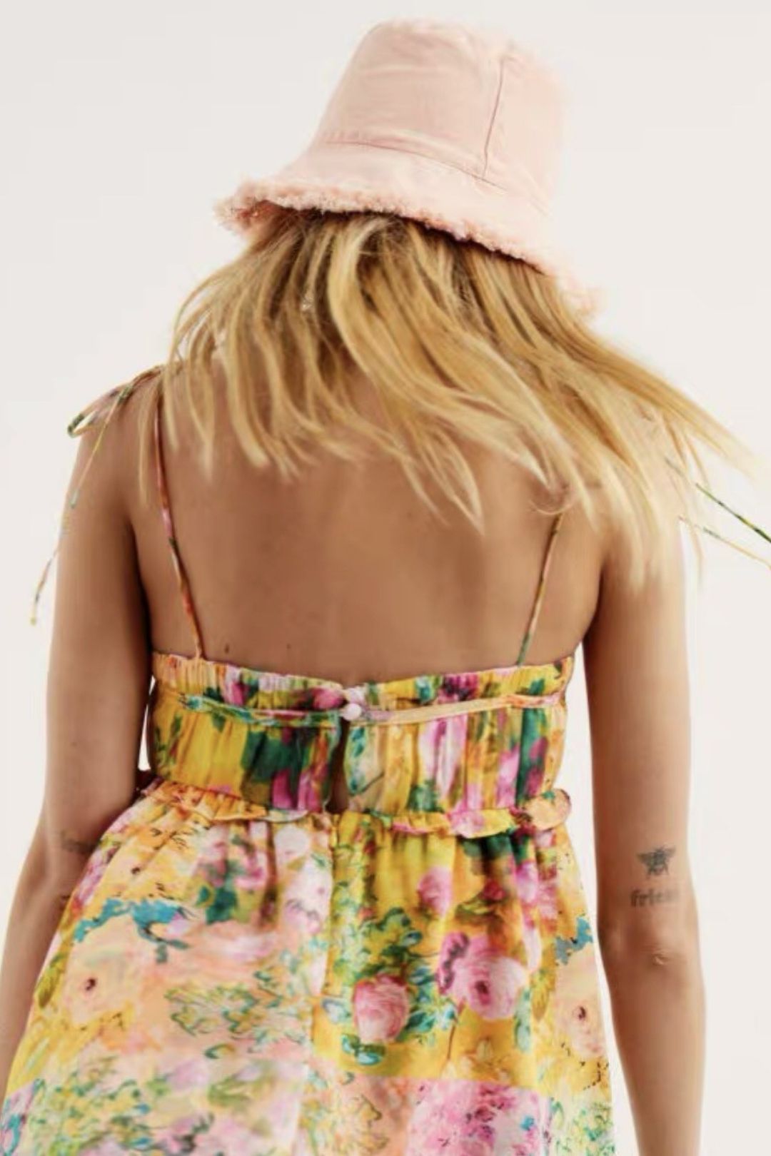 French Girls Ruffle Mini Dress