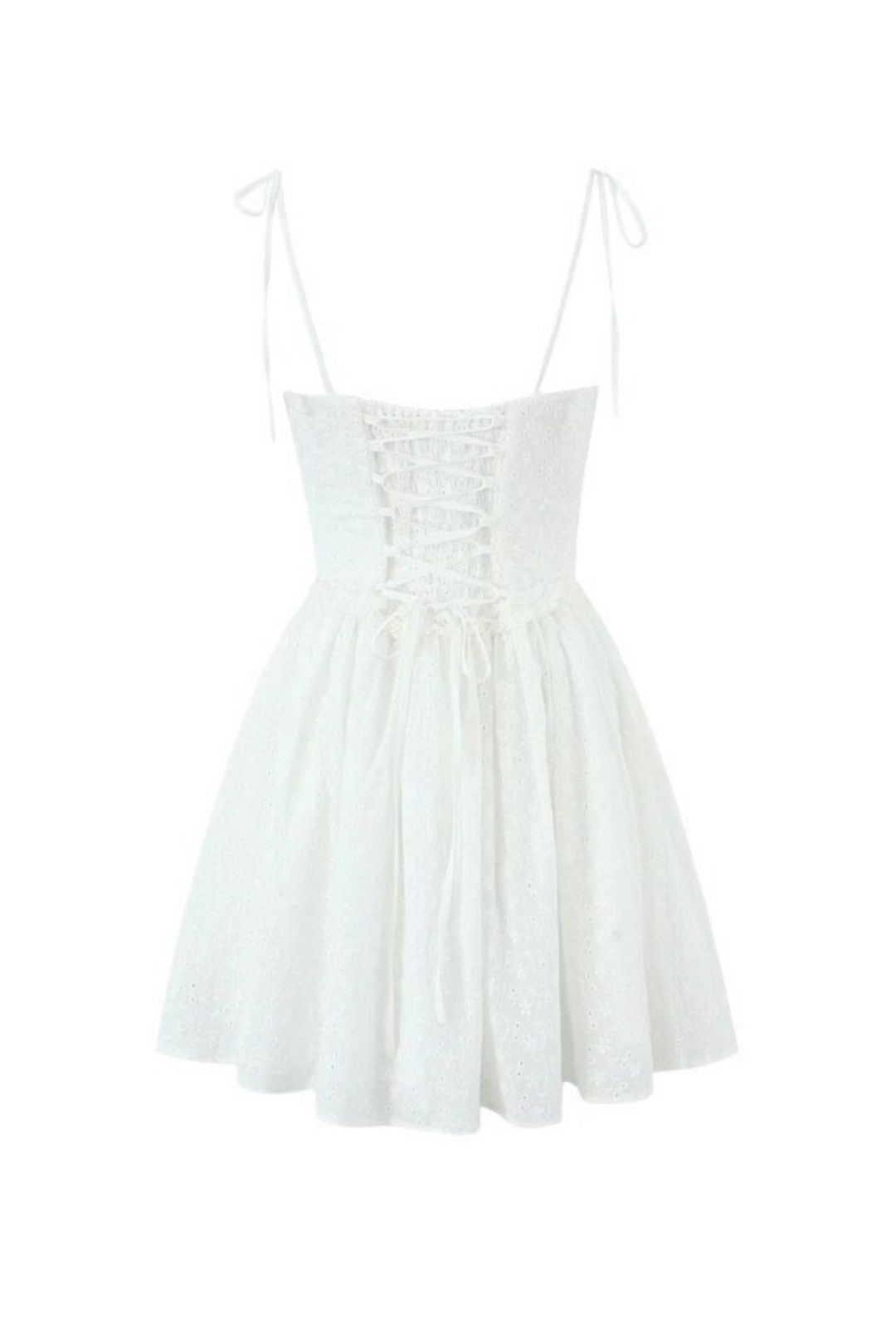 Chic Embroidered Suspender Dress