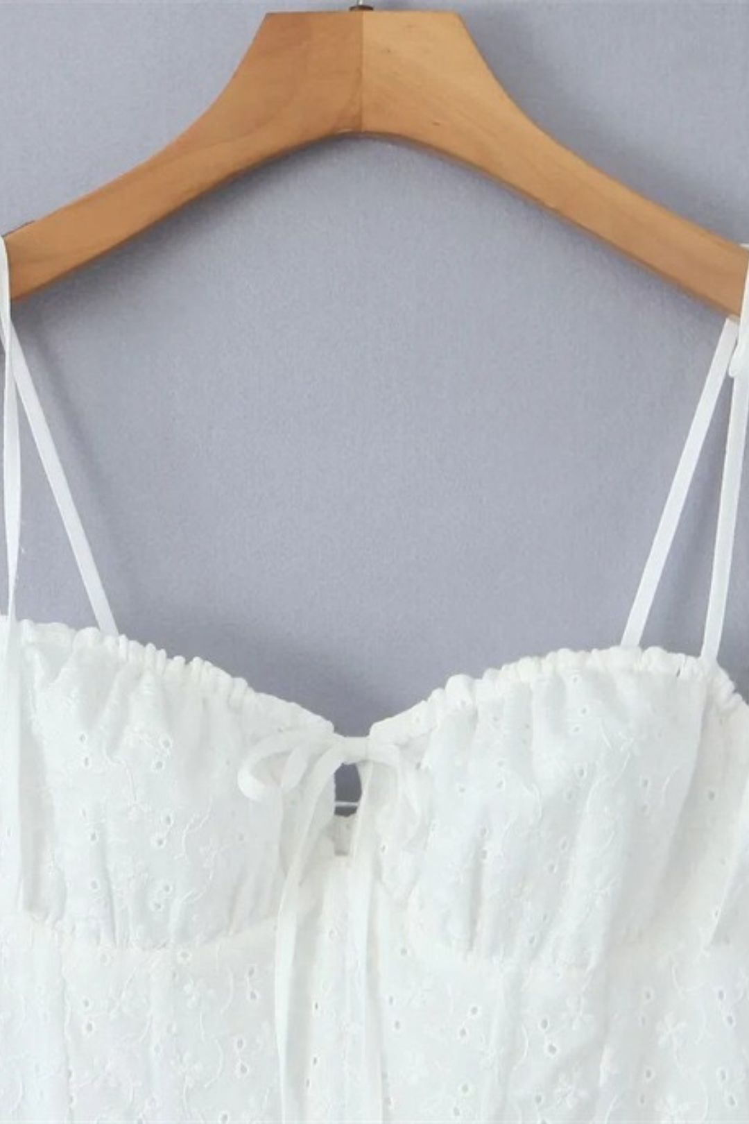 Chic Embroidered Suspender Dress