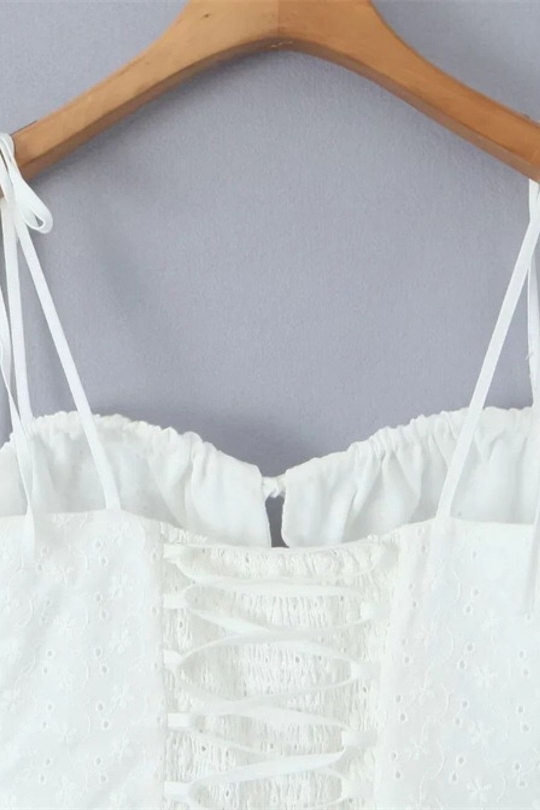 Chic Embroidered Suspender Dress