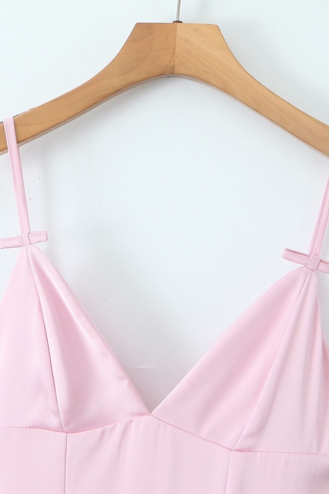 Sweet Pink Sexy Slim Backless Mid-length Dress