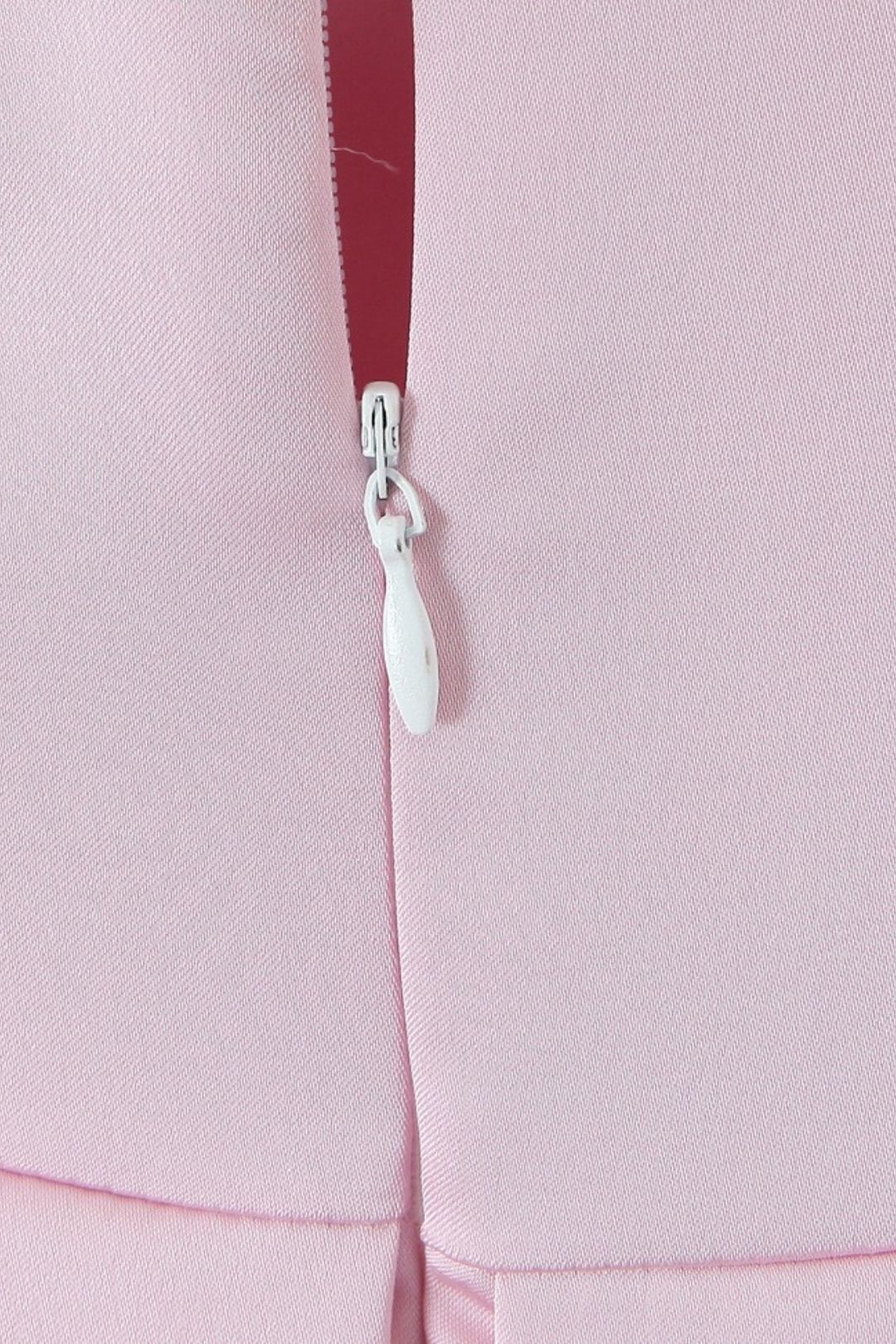 Sweet Pink Sexy Slim Backless Mid-length Dress