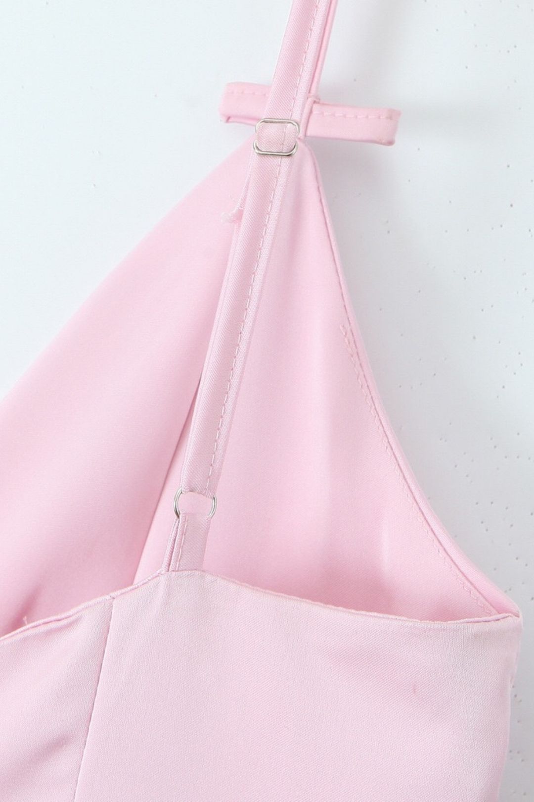 Sweet Pink Sexy Slim Backless Mid-length Dress