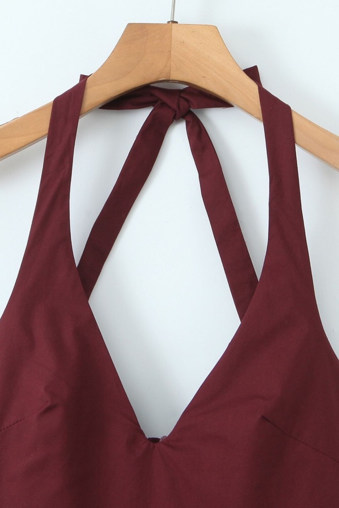 Backless Puffy Mini Dress