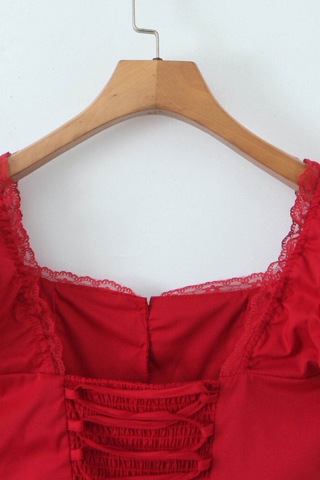 Square Collar Party Style Mini Dress