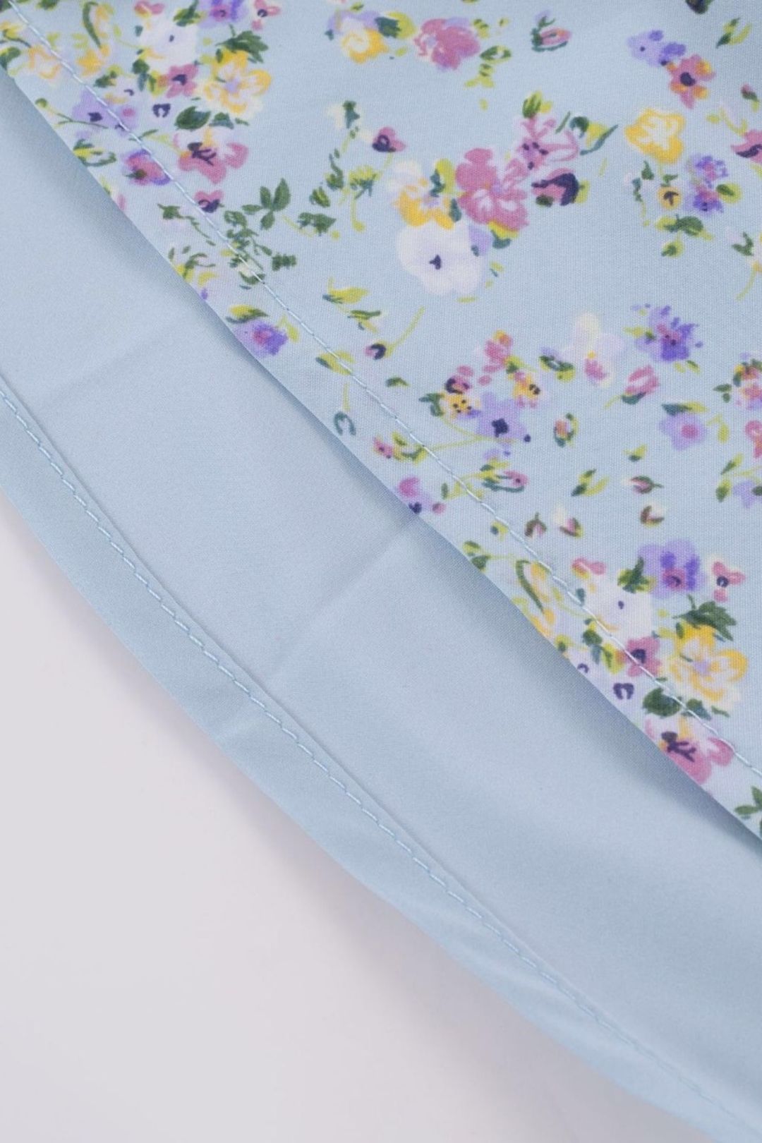 Floral Print Chic Lace Stitching Suspender Dress