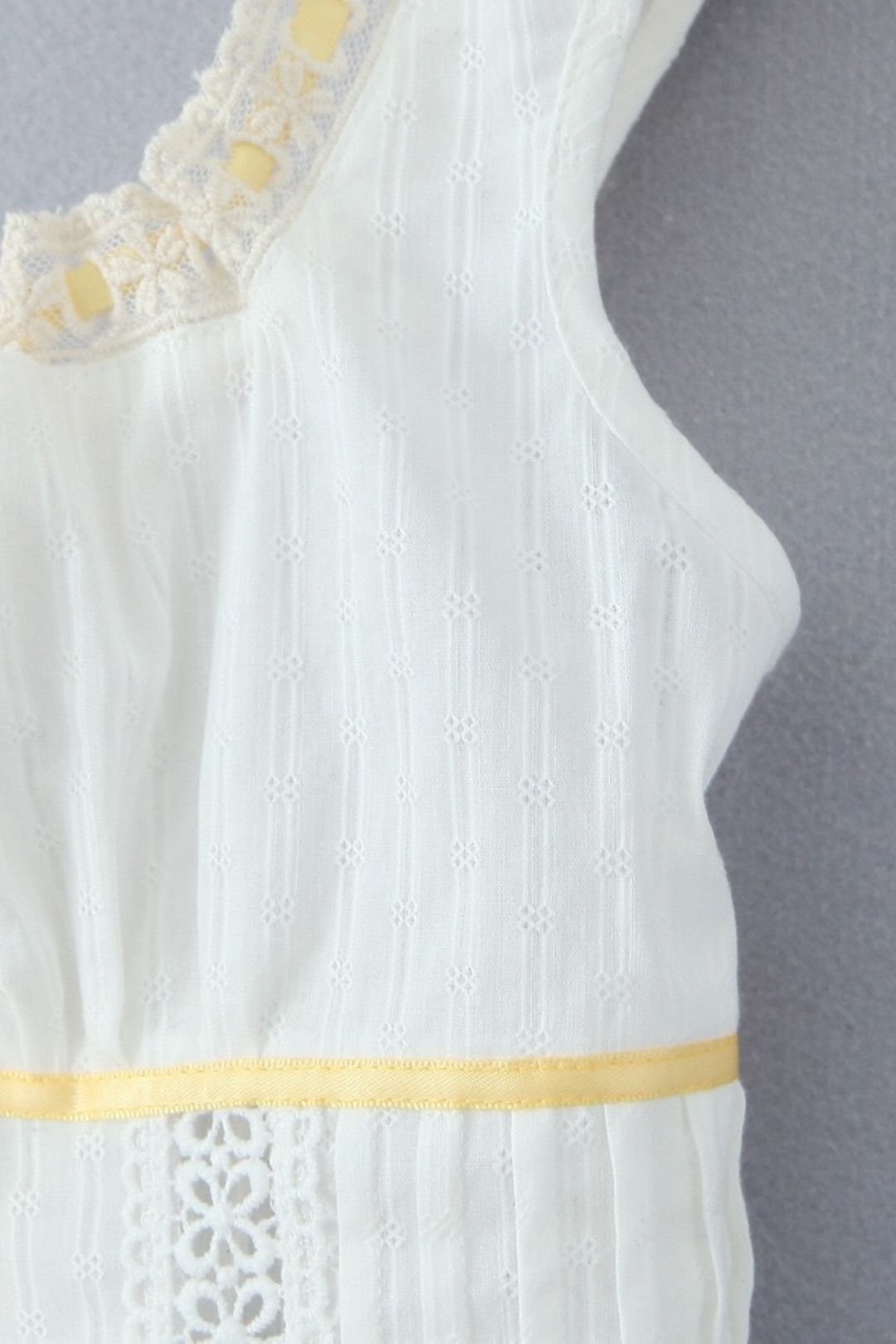 Ribbon Vest Top + High Waist Lace Maxi Skirt