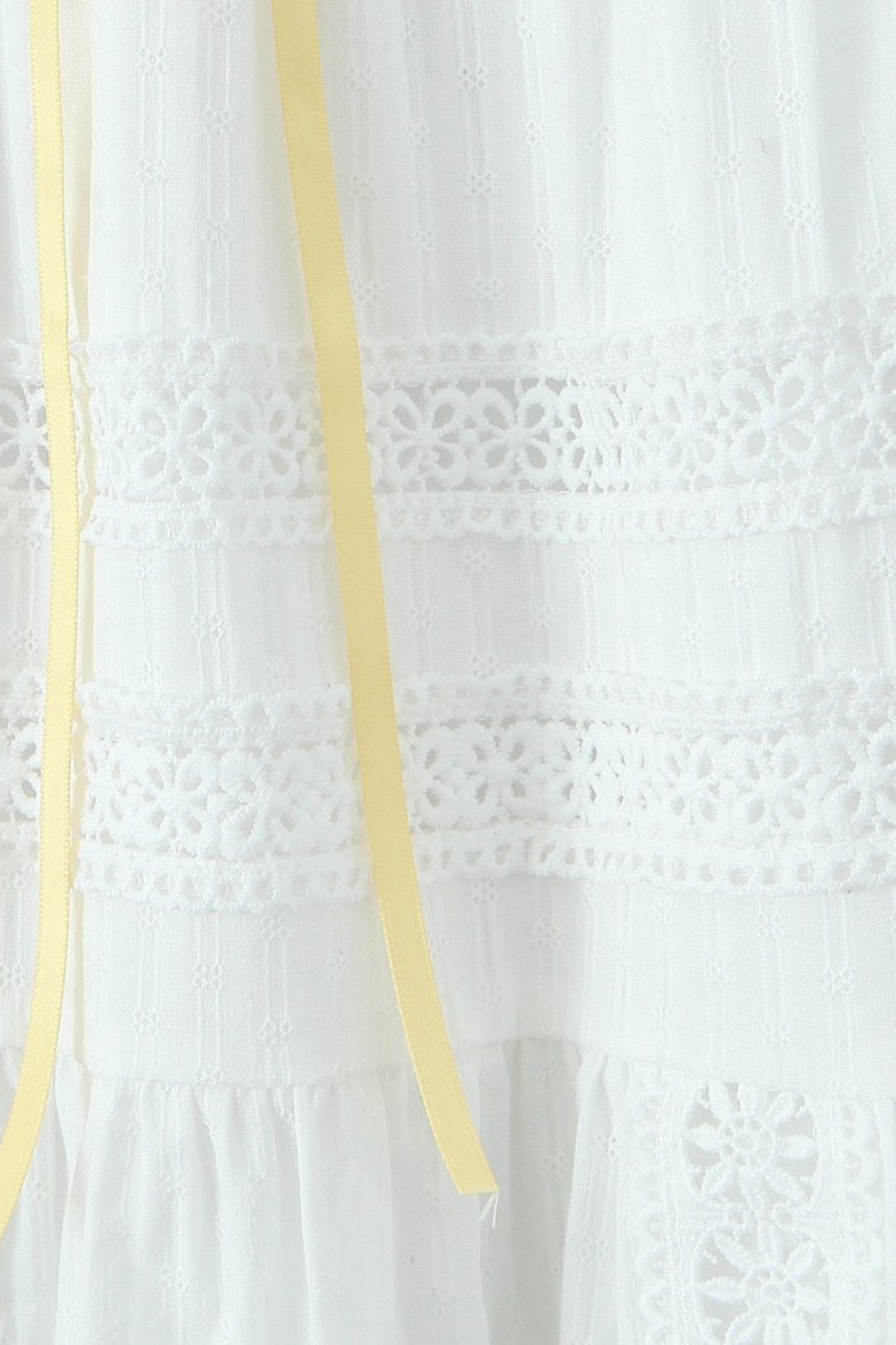 Ribbon Vest Top + High Waist Lace Maxi Skirt