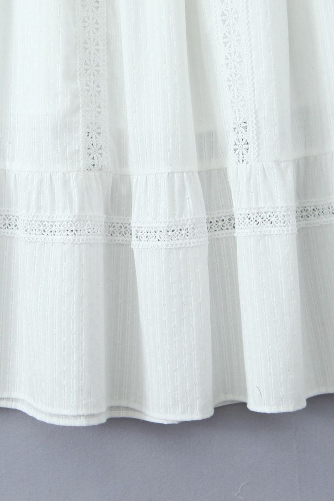 Ribbon Vest Top + High Waist Lace Maxi Skirt