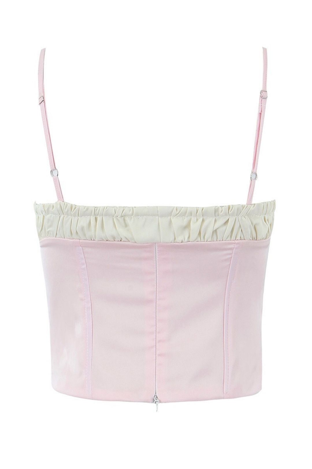 Colorblock Cute Small Suspender Sexy Backless Top