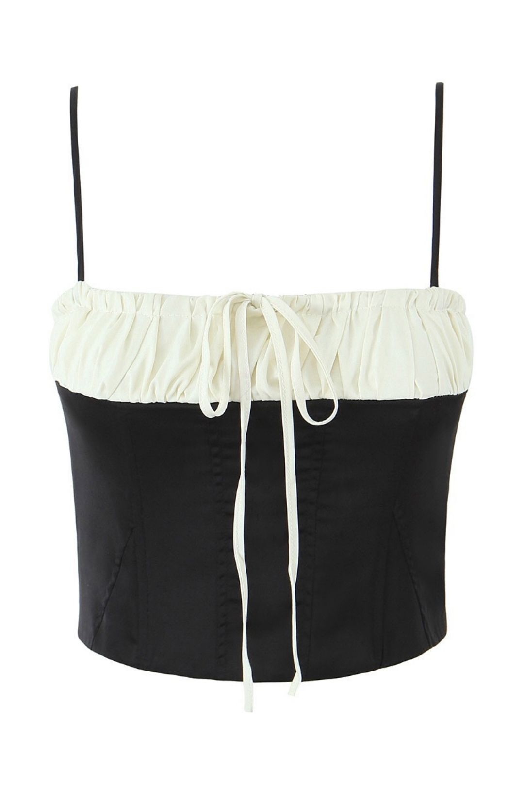 Colorblock Cute Small Suspender Sexy Backless Top