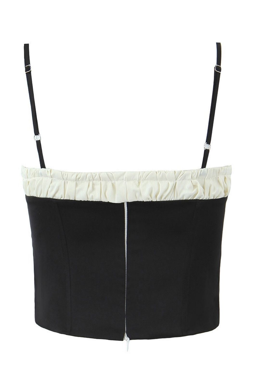 Colorblock Cute Small Suspender Sexy Backless Top