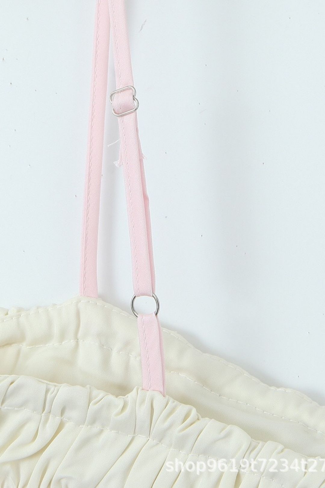 Colorblock Cute Small Suspender Sexy Backless Top