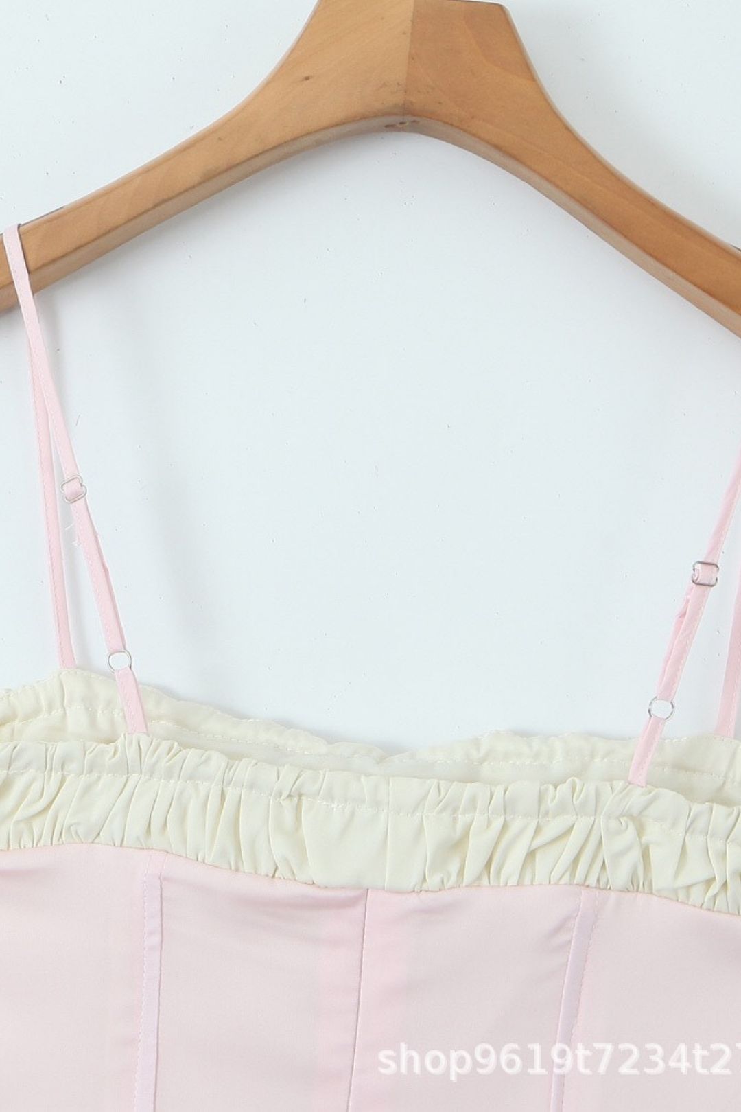 Colorblock Cute Small Suspender Sexy Backless Top