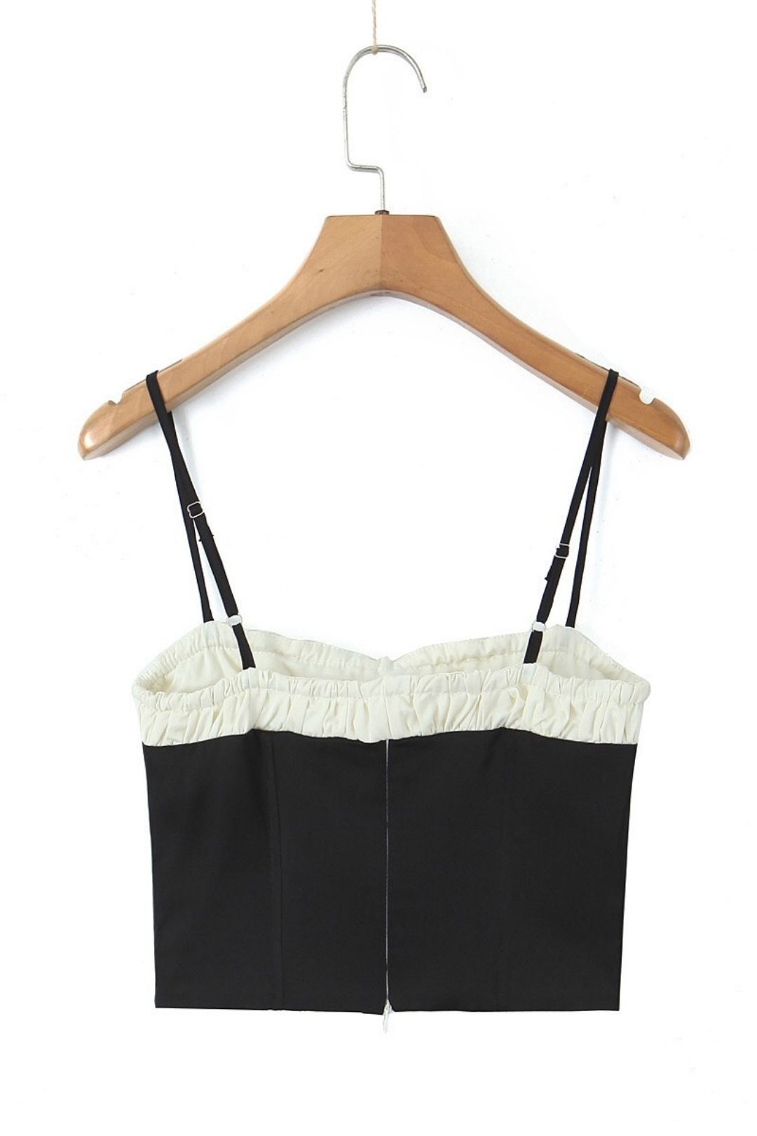 Colorblock Cute Small Suspender Sexy Backless Top