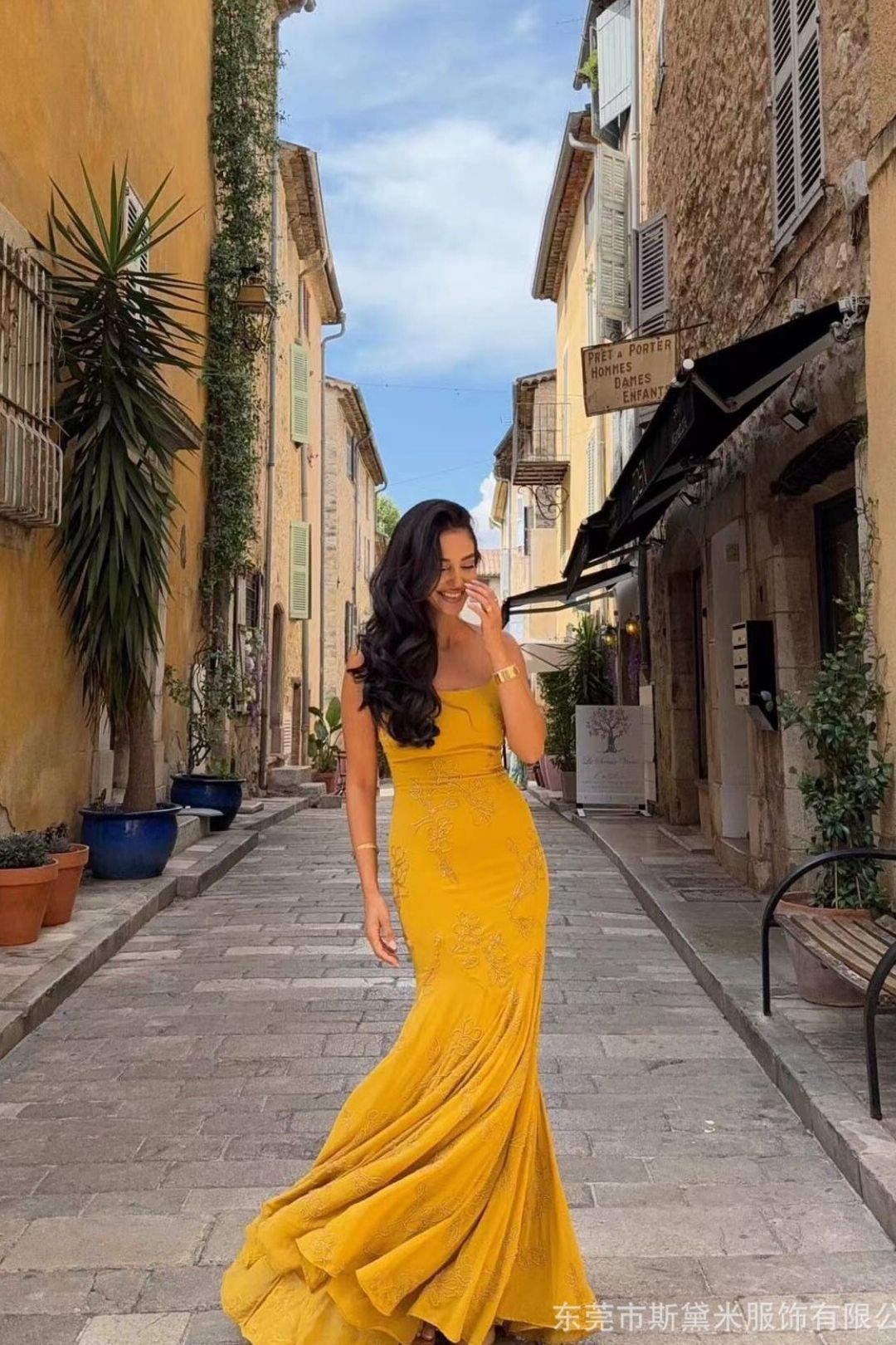 Suspender Holiday Maxi Dress