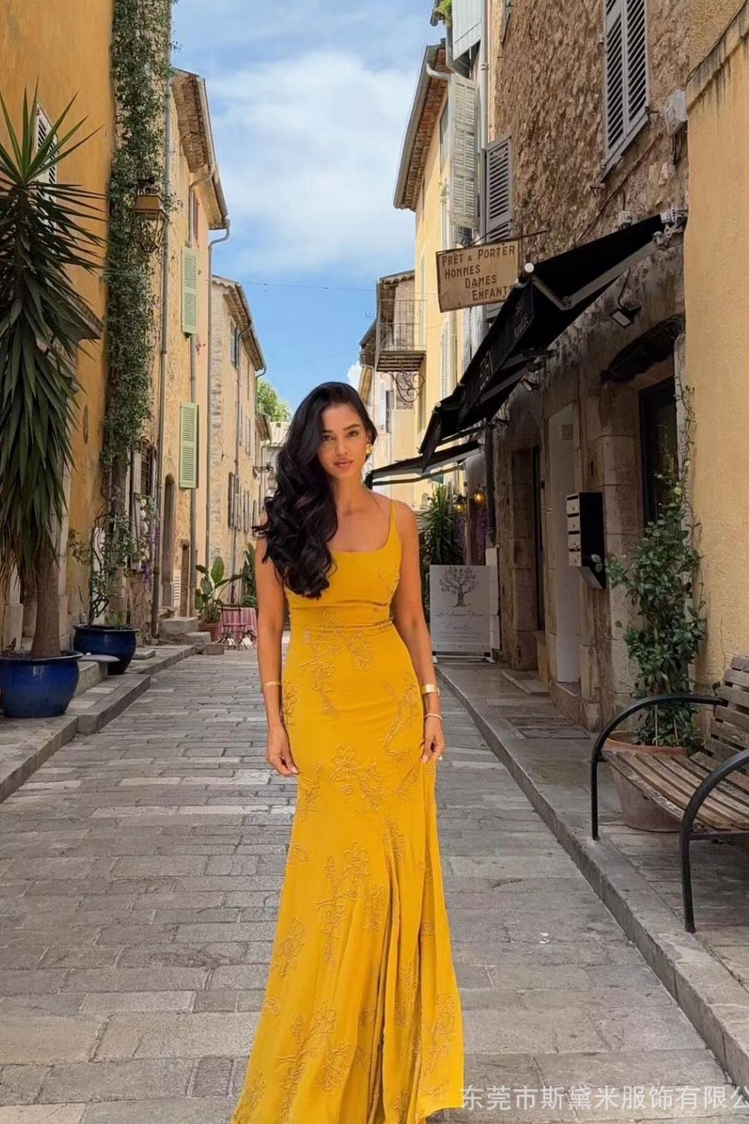 Suspender Holiday Maxi Dress