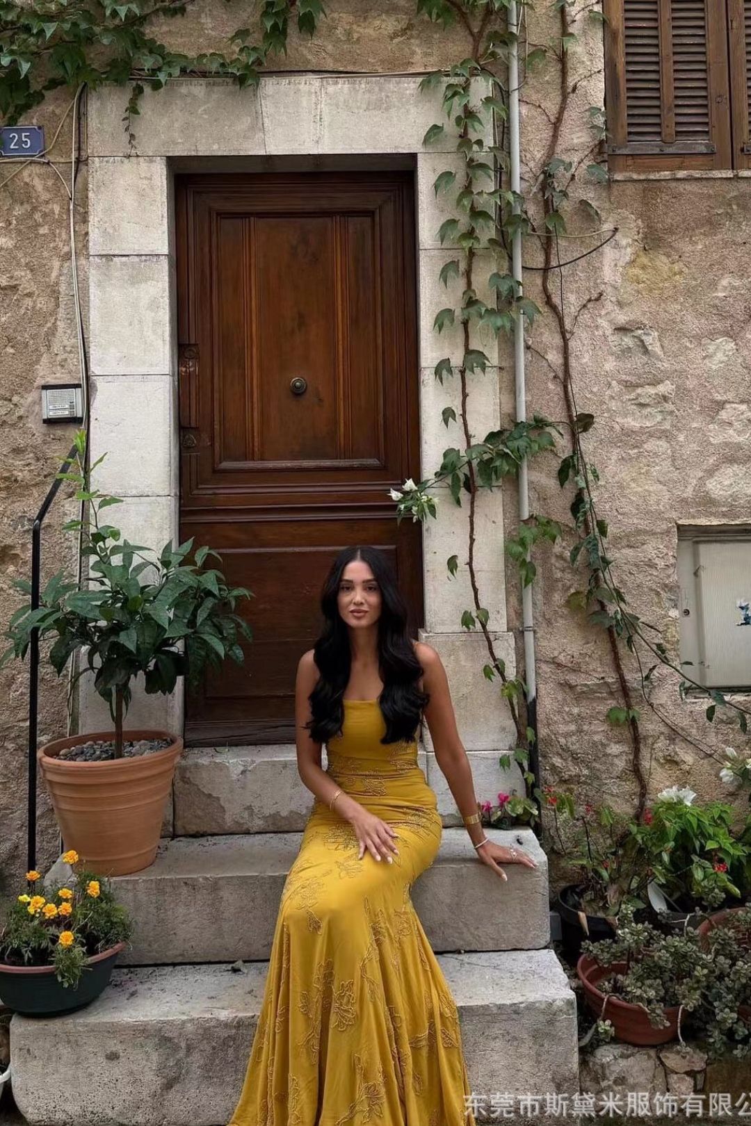 Suspender Holiday Maxi Dress