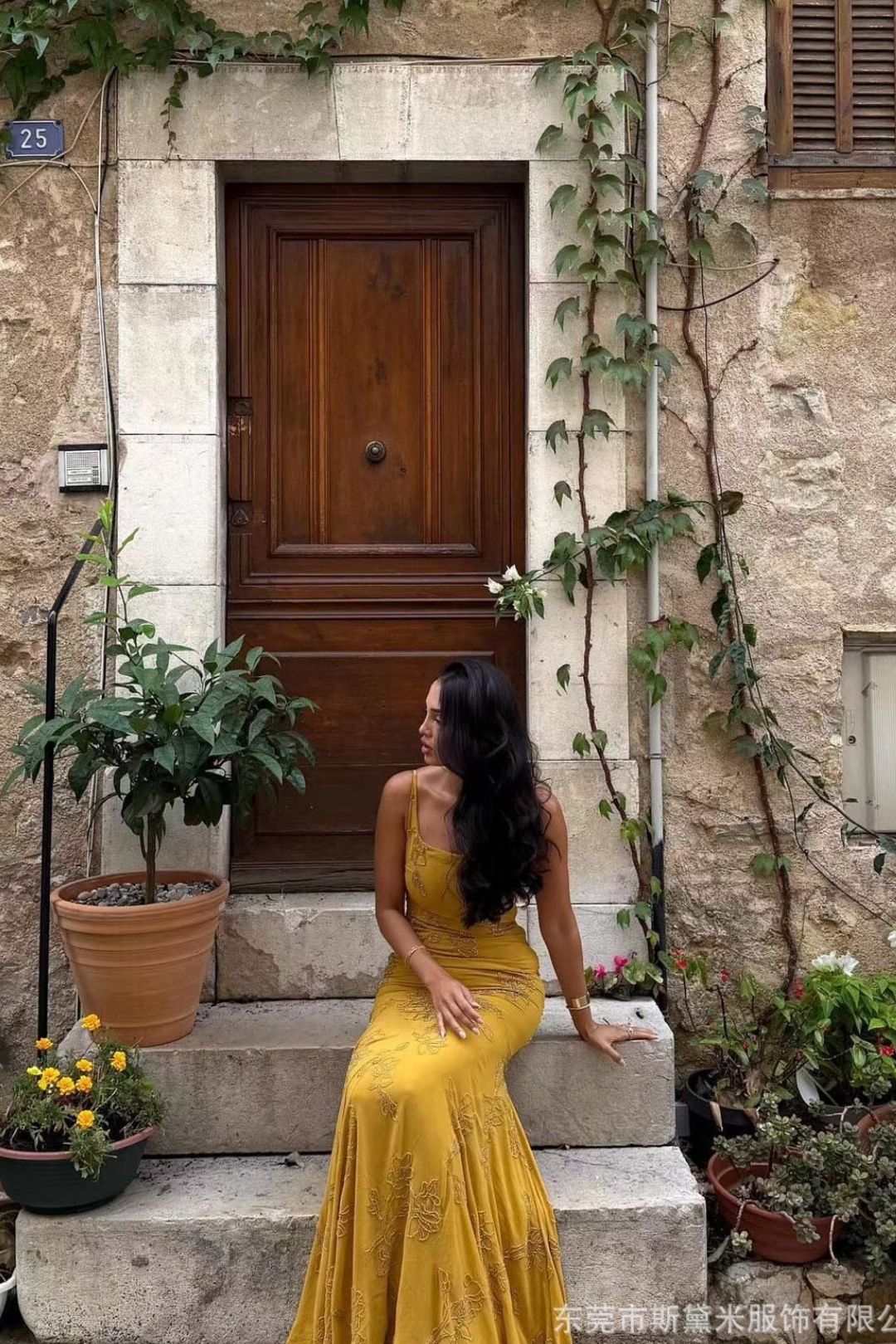 Suspender Holiday Maxi Dress