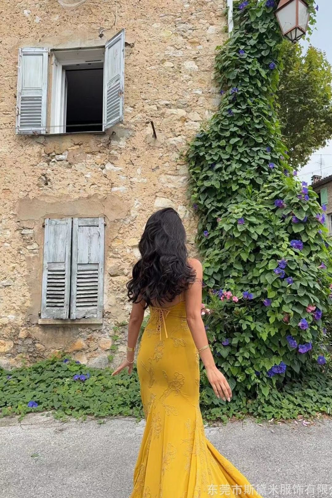 Suspender Holiday Maxi Dress