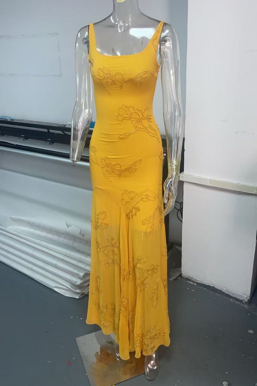 Suspender Holiday Maxi Dress