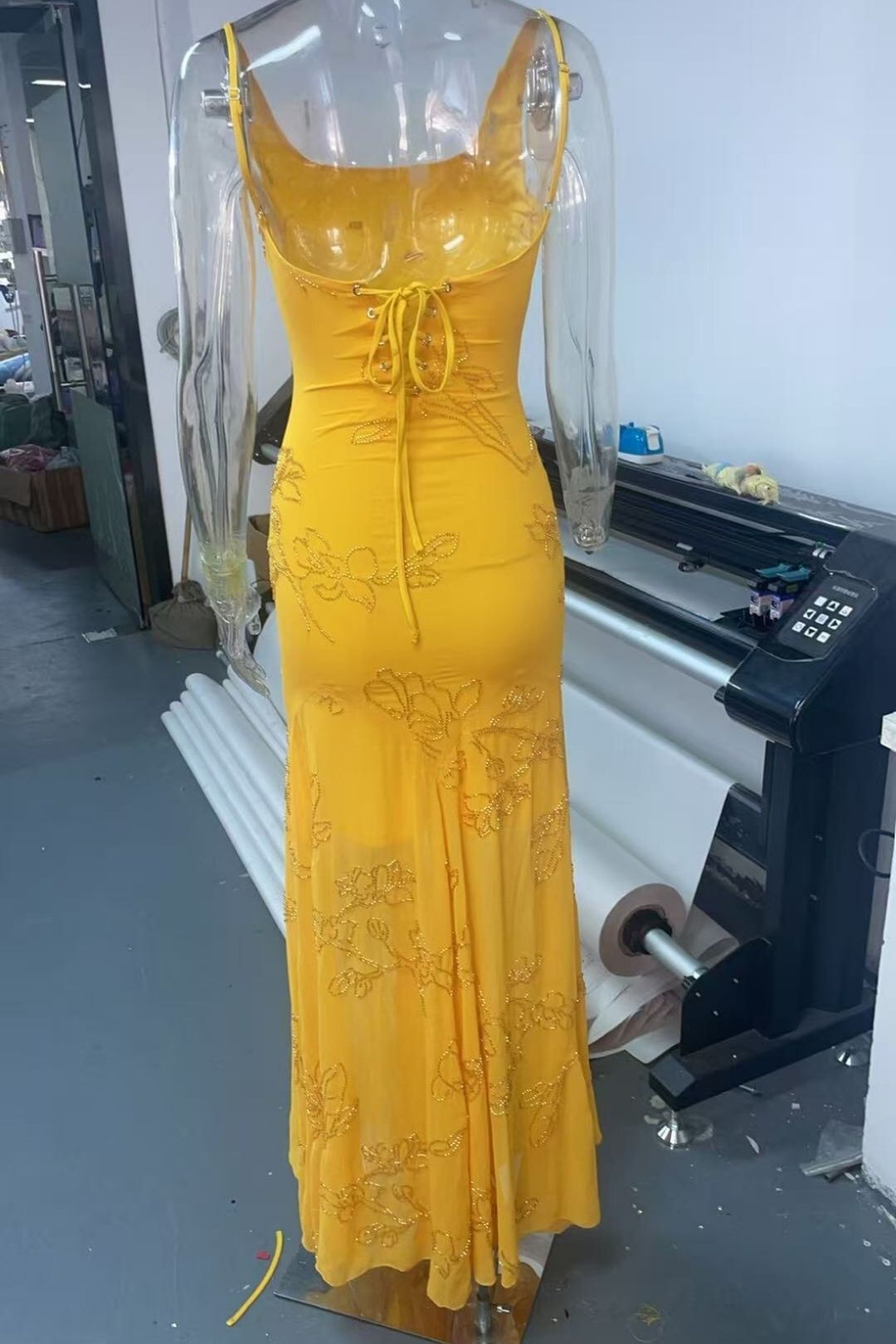 Suspender Holiday Maxi Dress