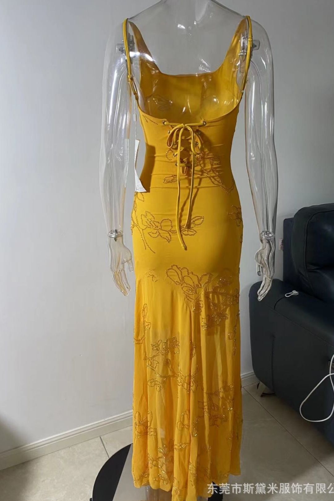 Suspender Holiday Maxi Dress