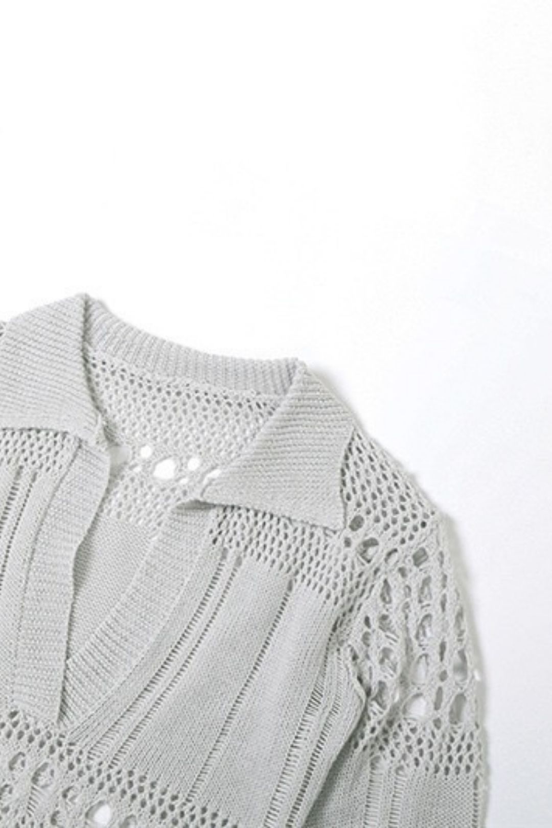 Knitted Hollow Hole Sexy V-neck Hip Dress