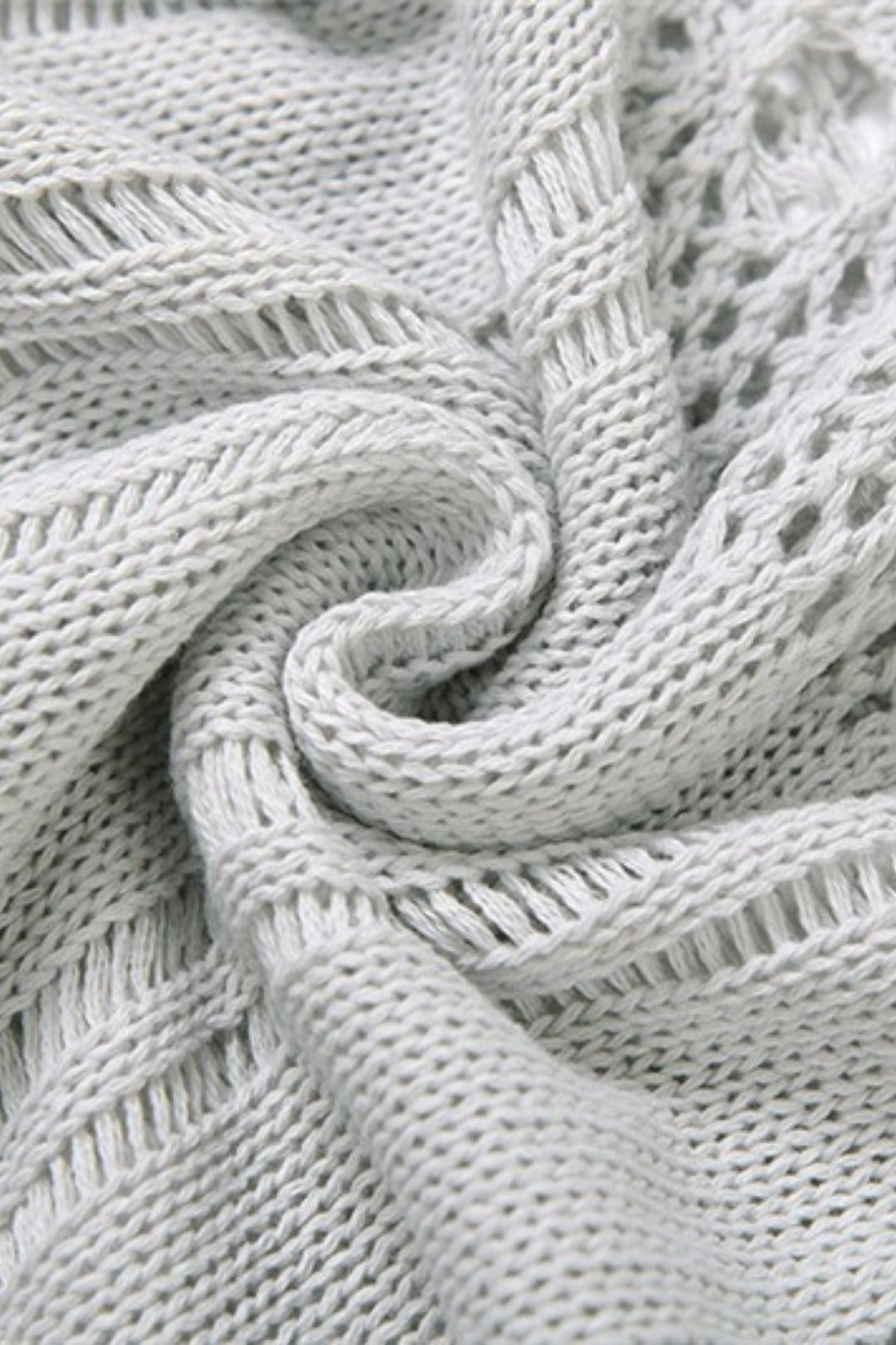 Knitted Hollow Hole Sexy V-neck Hip Dress