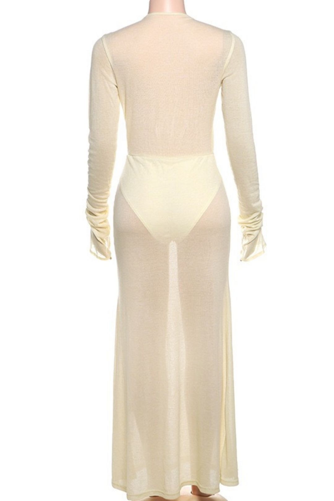 Deep V Sexy Hot Girl High Waist Slim Dress