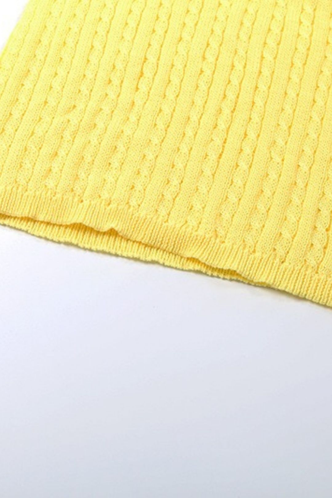 Street Knitted Button Round Neck Top Hip Skirt Suit