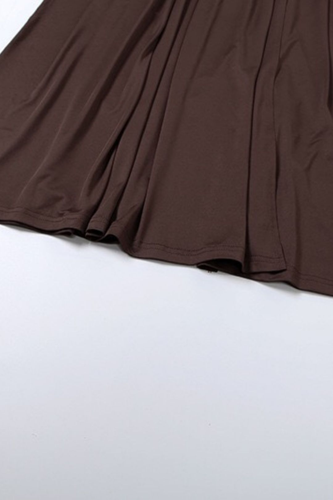 Sexy Backless Slim Solid Color Scarf Collar Slit One Shoulder Dress