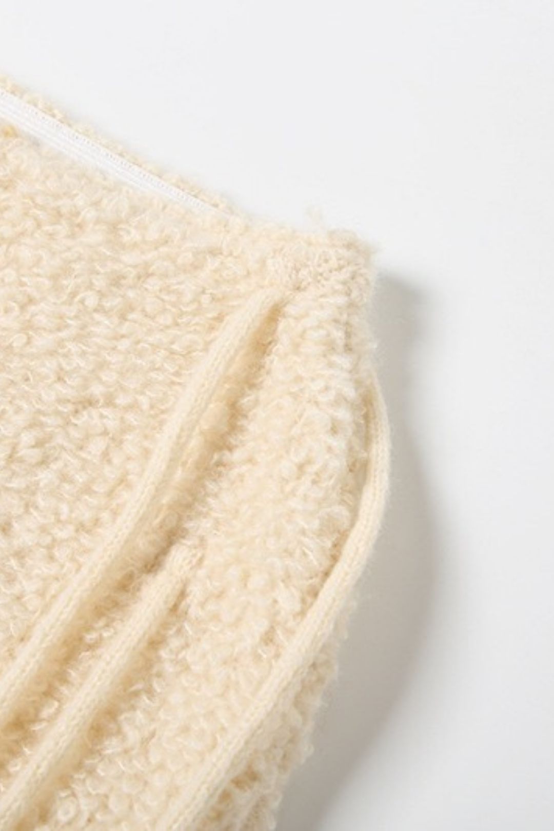 Solid Color High Waist Tight Knitted Tassel Hip Skirt