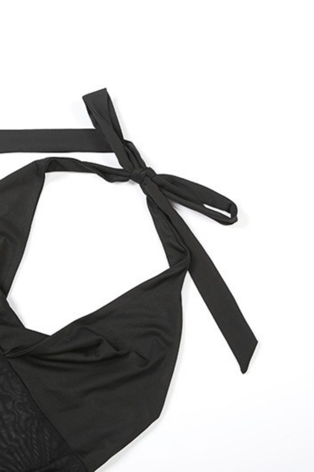 Sexy Mesh Splicing Semi-perspective Slim-fit Halter Neck Strap Dress