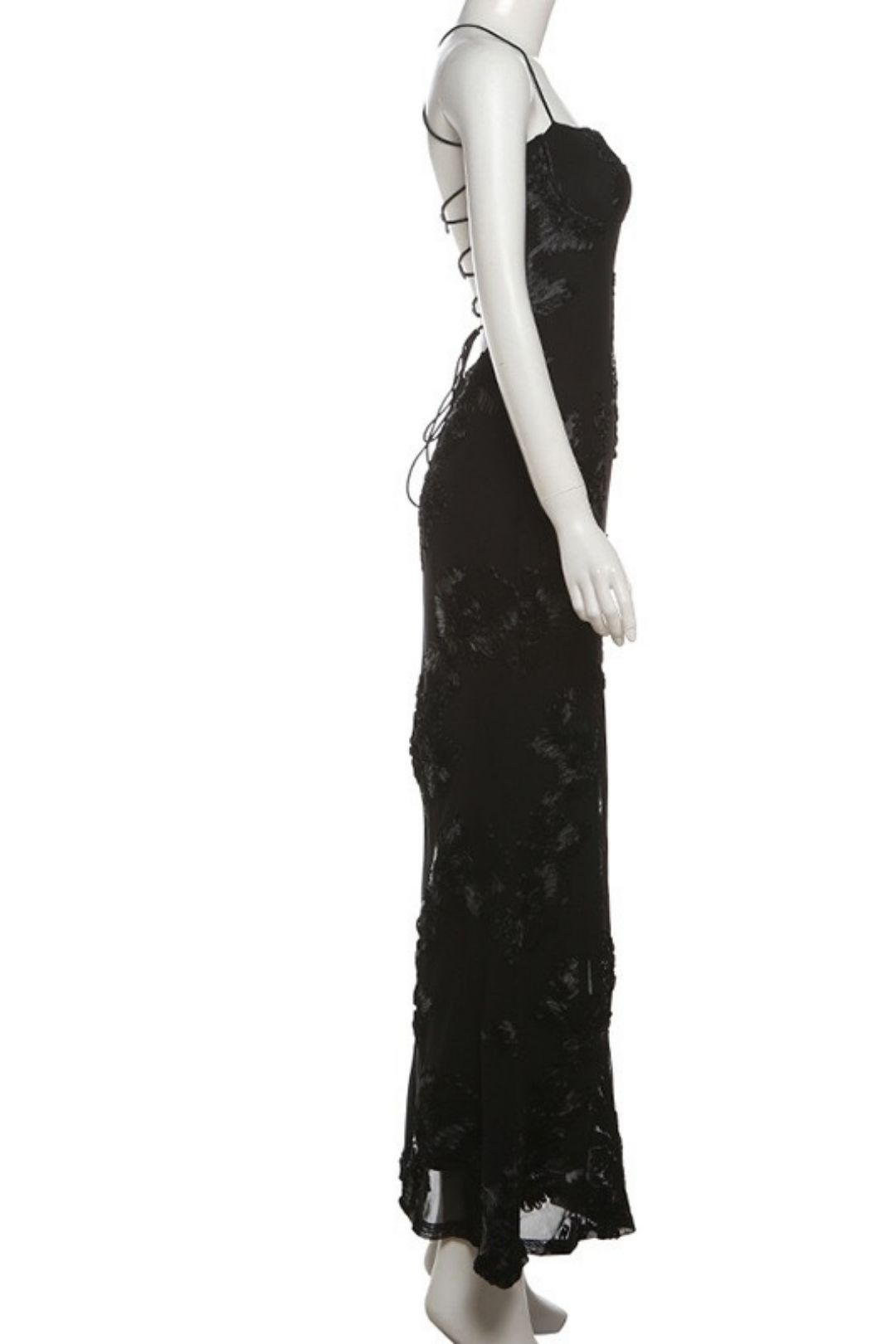 Sexy Slimming Backless Lace Dress