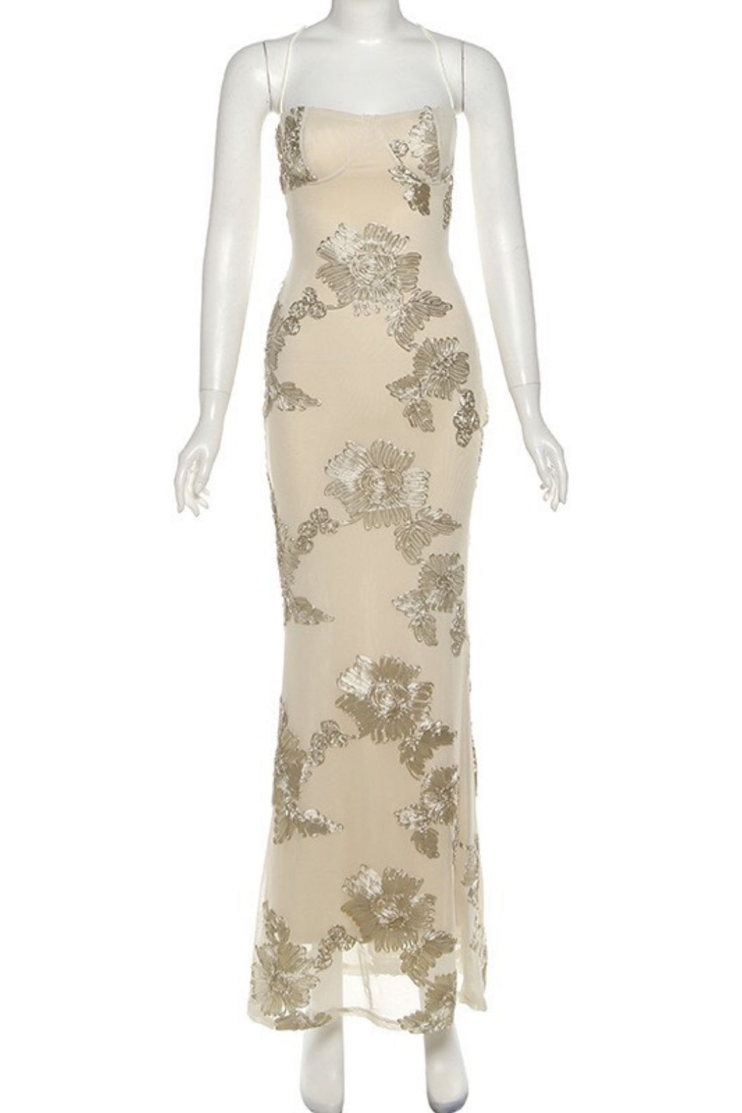 Sexy Slimming Backless Lace Dress